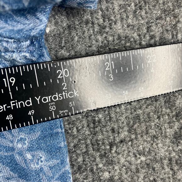 Sag Harbor Sport Women's Small Floral Button-Up Short Sleeve Shirt Blue Casual - Picture 3 of 6